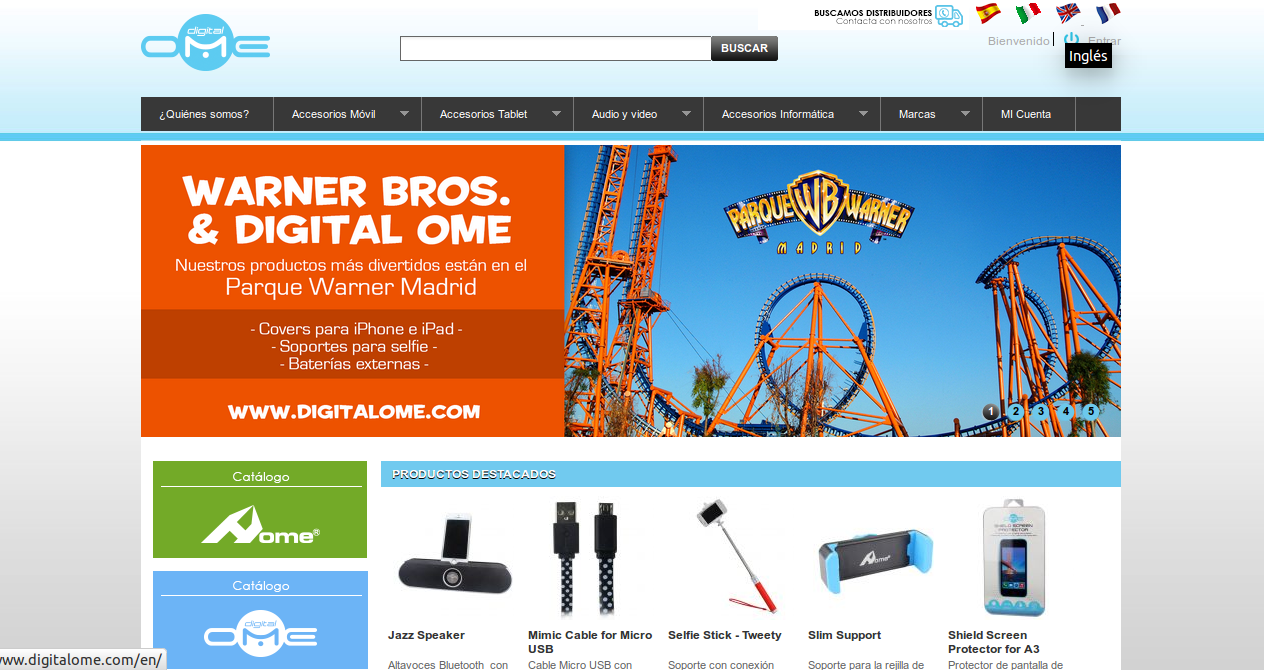 Tienda web realizada con Prestashop