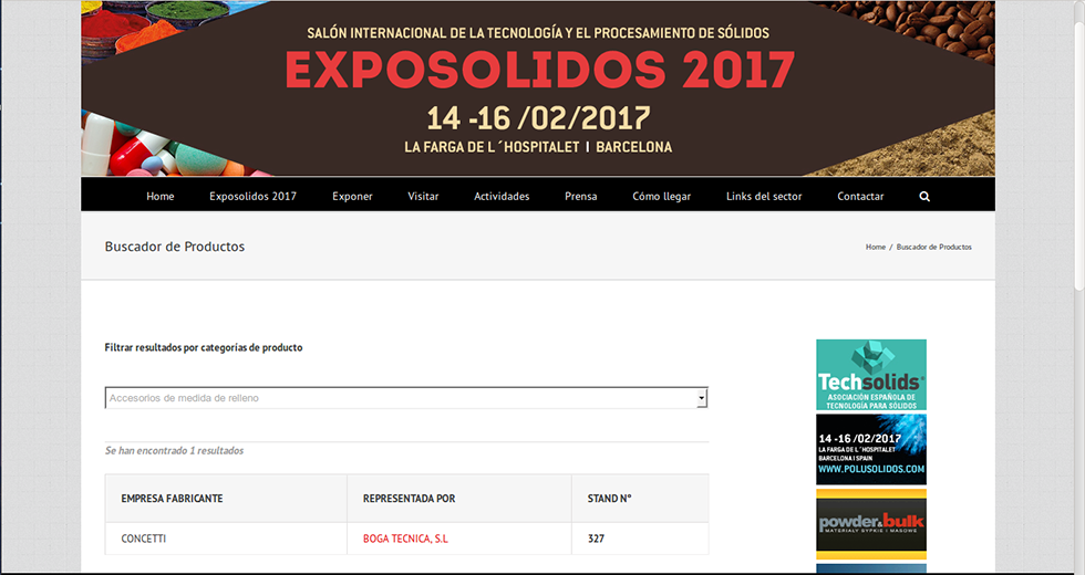 Nuevo catálogo Exposólidos