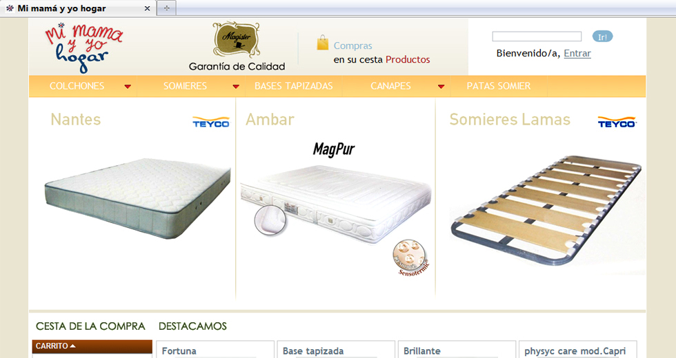 Tienda web realizada con Prestashop
