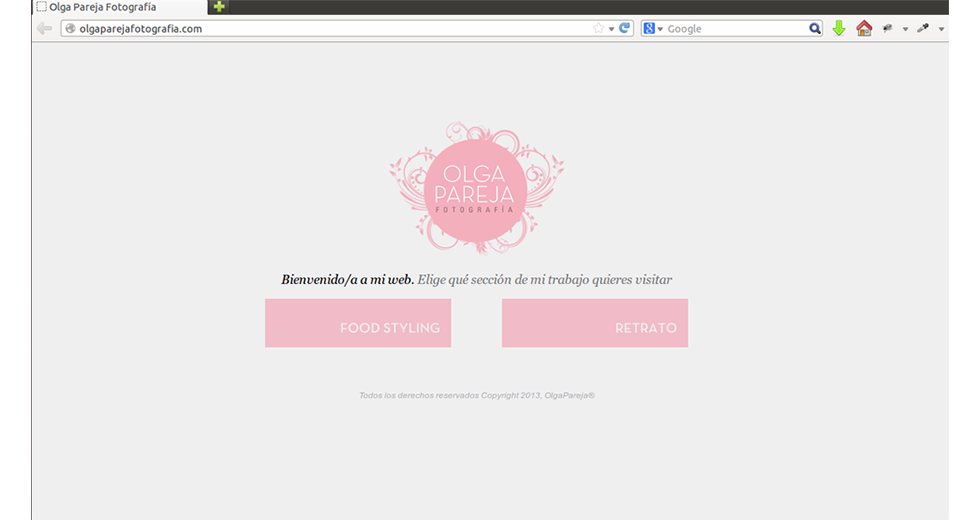 Web dinámica realizada con WordPress
