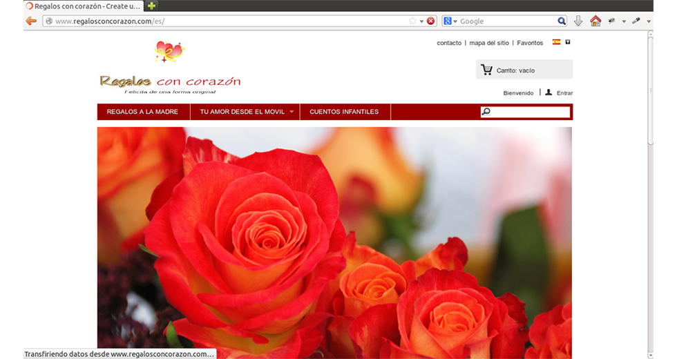 Tienda web realizada con Prestashop
