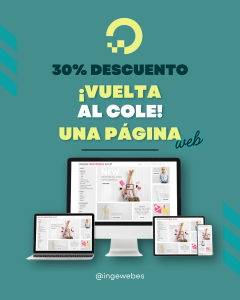Desarrollo web con 30% descuento